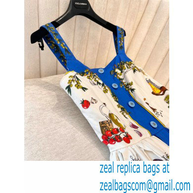 Dolce  &  Gabbana BLUE FLOWER PRINTED DRESS 02 2022